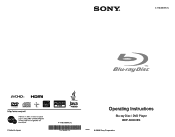 Sony BDP-S5000ES Operating Instructions