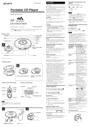 Sony D-EJ100PS Operating Instructions