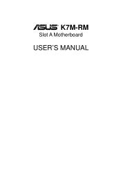 Asus K7M-RM K7M-RM User Manual