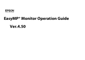 Epson PowerLite Pro G5650W Operation Guide - EasyMP Monitor v4.50