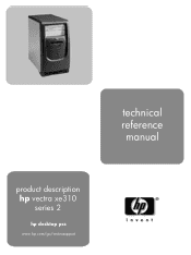 HP Vectra XE310 hp vectra xe310 series 2, technical reference manual