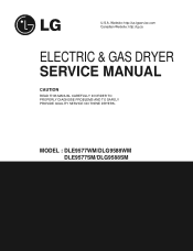 LG DLE9577WM Service Manual