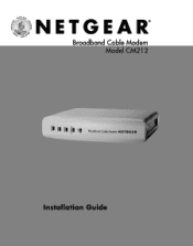 Netgear CM212NA Installation Guide