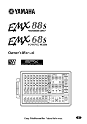 Yamaha EMX88S Owner's Manual