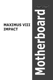 Asus MAXIMUS VIII IMPACT MAXIMUS VIII IMPACT Users manual English