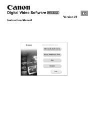 Canon DC22 Digital Video Software (Windows) Ver.22 Instruction Manual