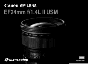Canon EF 24mm f/1.4L II USM EF24mm F1.4L II USM Instruction Manual