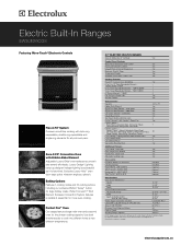 Electrolux CEI30IF4LS Product Specifications Sheet (English)