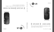 LG UX260 White Owner's Manual