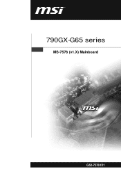 MSI 790GX-G65 User Guide