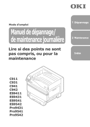 Oki C942 C911dn/C931dn/C941dn/C942 Troubleshooting Guide - French