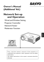 Sanyo XU83 Instruction Manual, PLC-XU83 Network Set Up