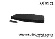 Vizio SS2521-C6 Quickstart Guide (French)