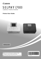 Canon SELPHY CP800 SELPHY CP800 Printer User Guide