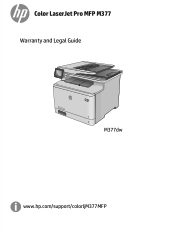 HP Color LaserJet Pro MFP M377 Warranty and Legal Guide