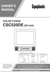 Symphonic CSC520DE Owner's Manual