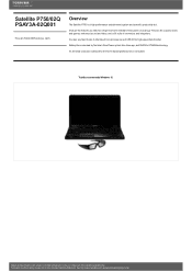 Toshiba Satellite P750 PSAY3A-02Q001 Detailed Specs for Satellite P750 PSAY3A-02Q001 AU/NZ; English