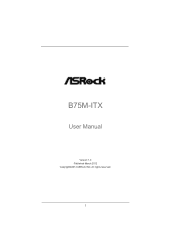 ASRock B75M-ITX User Manual