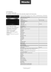 Miele H 7640 BM AM Product sheet