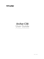 TP-Link Archer C58 Archer C58EU V1 User Guide