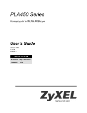 ZyXEL PLA450 v2 User Guide