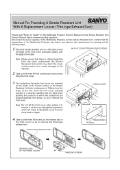 Sanyo SU30 Instruction Manual, POA-SP-SU30 LouverExtra