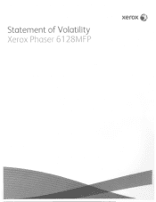 Xerox 6128MFP Statement of Volatility - Phaser 6128MFP
