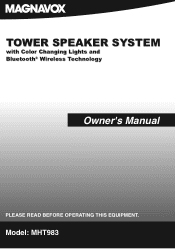 Magnavox MHT983 Owners Manual
