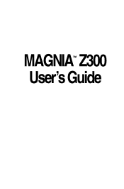 Toshiba Magnia Z300 User Guide