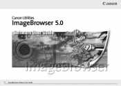 Canon PowerShot SD20 ImageBrowser Software User Guide
