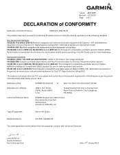 Garmin VHF 300 Marine Radio Declaration of Conformity