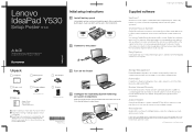 Lenovo Y530-5243U Y530 Setup Poster V1.0