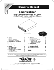 Tripp Lite SU3000RTXLCD2U Owner's Manual for SU3000RTXLCD2U UPS System 9332C3
