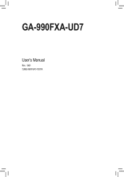 Gigabyte GA-990FXA-UD7 Manual
