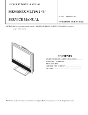 Memorex MLT1912 Service Manual