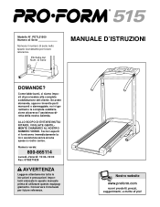 ProForm 515 Italian Manual