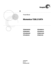 Seagate STBD1000100 Momentus 7200.2 SATA Product Manual