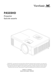 ViewSonic PA503HD User Guide Espanol