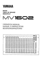 Yamaha MV1602 Owner's Manual (image)