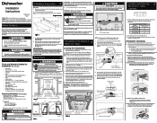 Electrolux EIDW6305GS Installation Instructions (English)