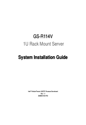 Gigabyte GS-R114V Installation Guide