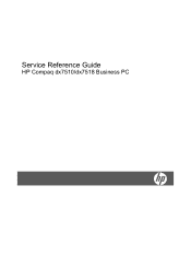 HP dx7510 Service Reference Guide: HP Compaq dx7510/dx7518 Business PC