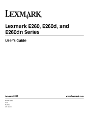 Lexmark E260dn User Guide