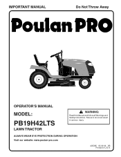 Poulan PB19H42LTS User Manual