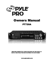 Pyle PT720A PT720A Manual 1
