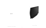 Sony KDS-70Q006 Marketing Specification brochure