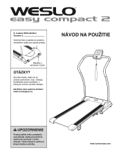 Weslo Easy Compact 2 Treadmill Sk Manual