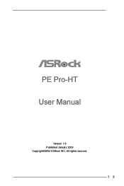 ASRock PE PRO-HT User Manual
