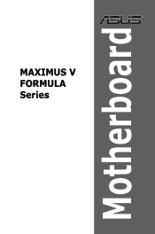Asus MAXIMUS V FORMULA MAXIMUS V FORMULA User's Manual