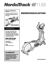 NordicTrack E 11.6 Elliptical German Manual